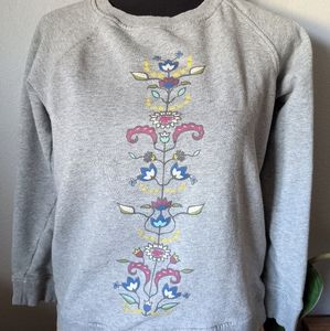 Pendleton Crewneck Pullover with Floral Paisley